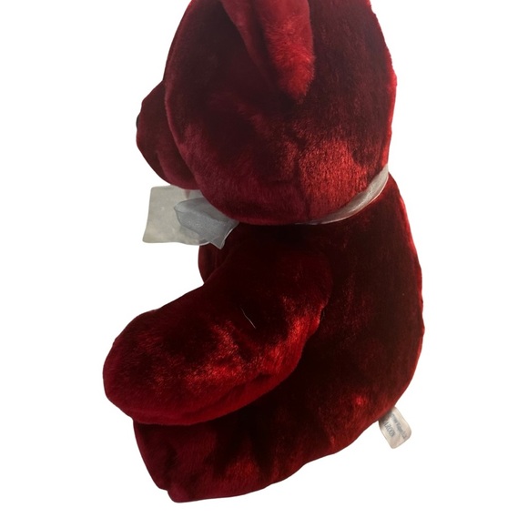 Wishpets Macaroon Red Teddy Bear Plush 1999 Vintage Collectible 16” - Picture 4 of 7